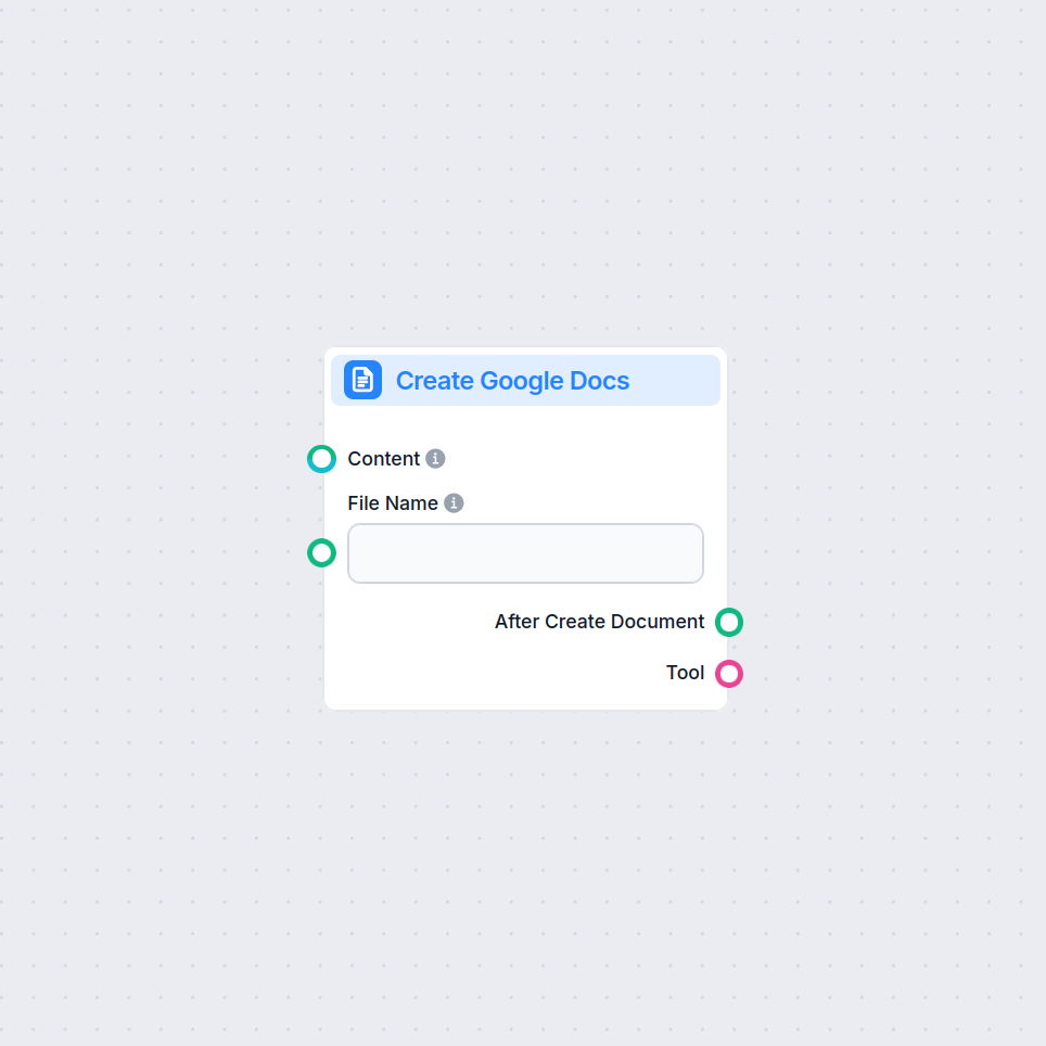 Créer des Google Docs automatiquement