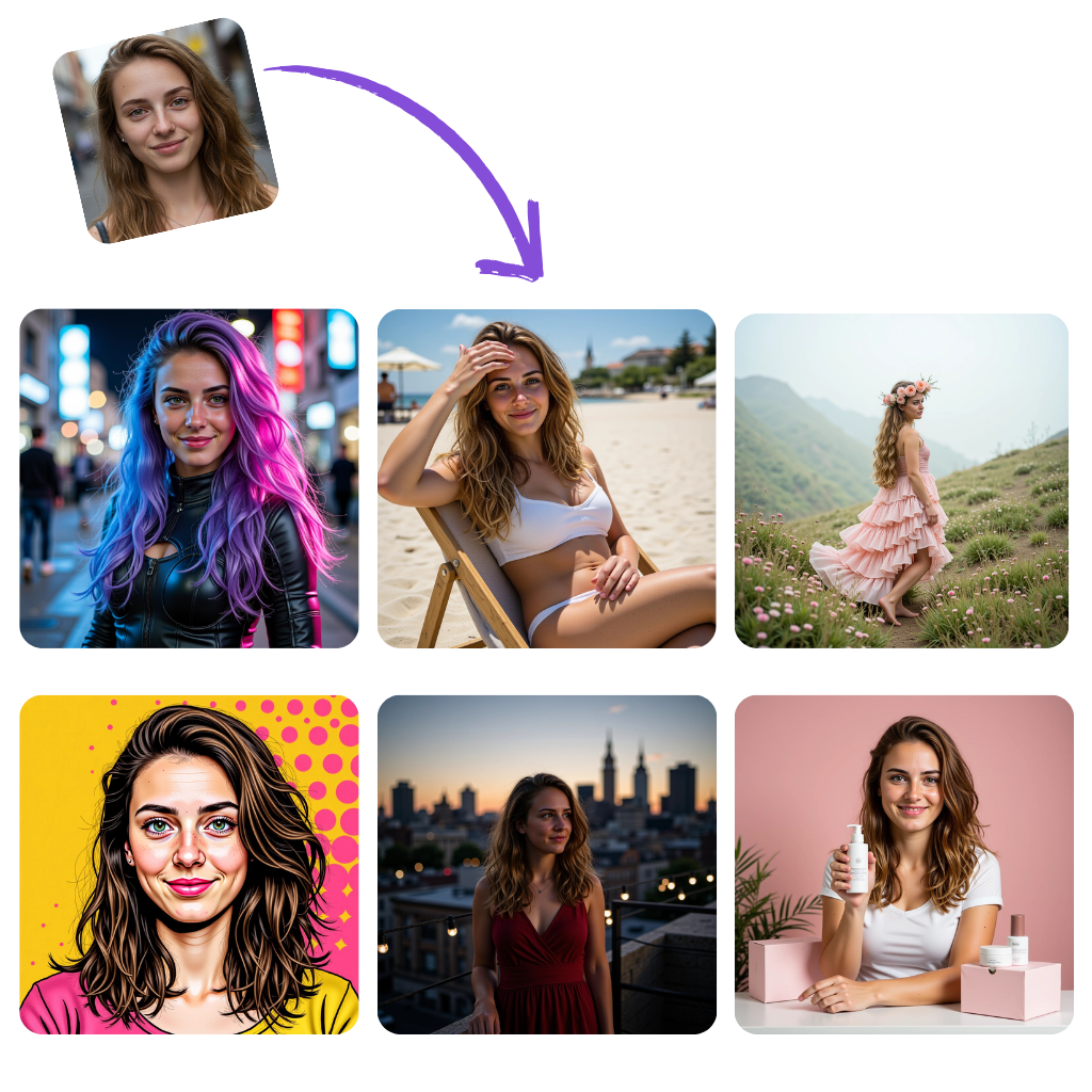 Natrénujte AI na generovanie vašich fotografií